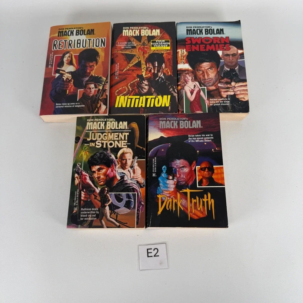 Lot‎ of 5 Mack Bolan Paperbacks - Don Pendleton